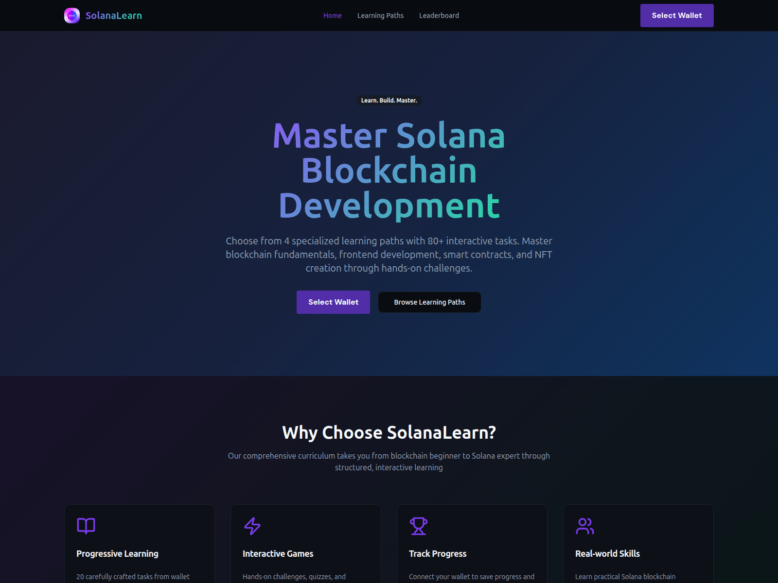 Screenshot of solanalearn.net