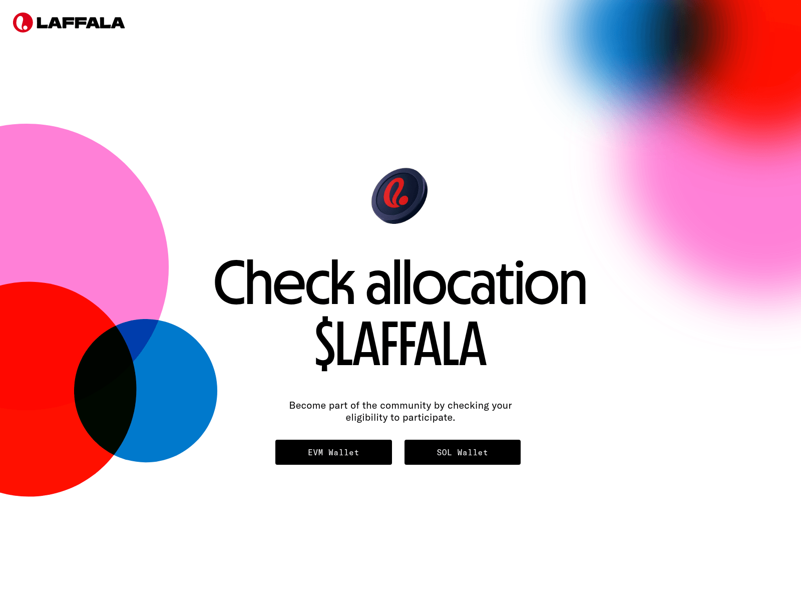 Screenshot of airdrop.laffala.app