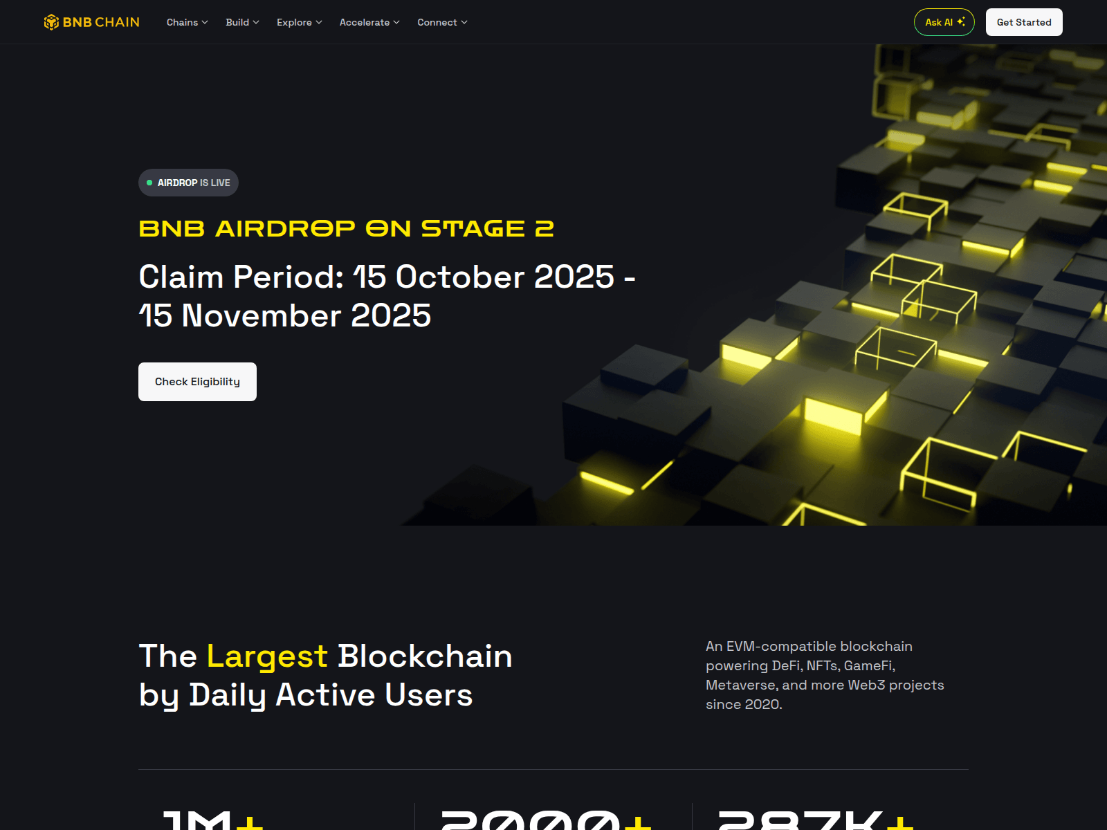 Screenshot of dapp-bnbchain.org