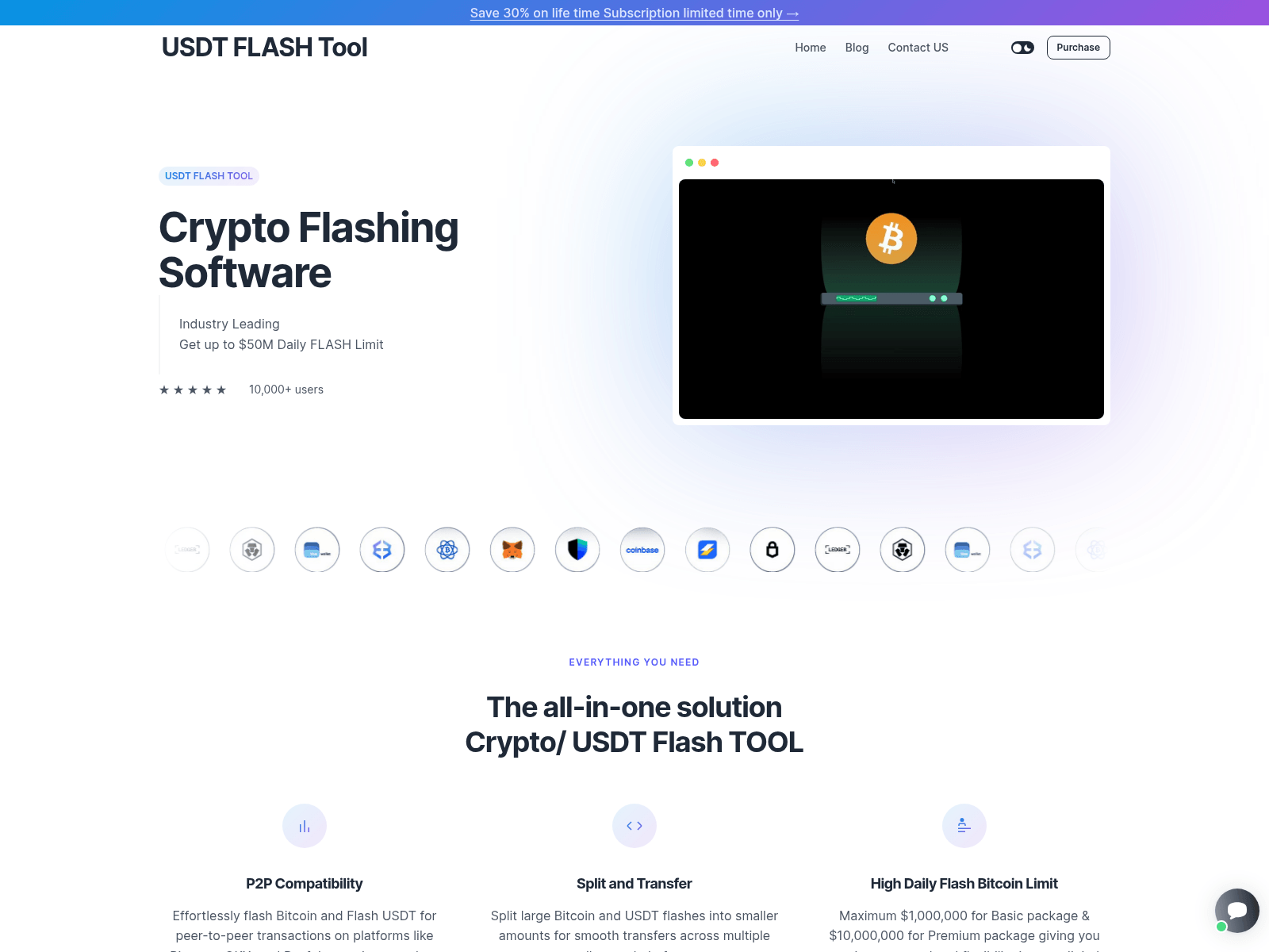 Screenshot of usdtflash2.com