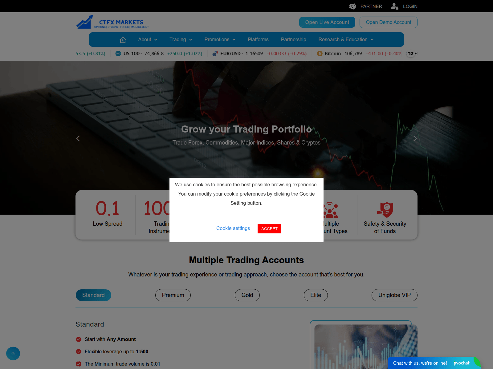 Screenshot of ctfxmarket.com