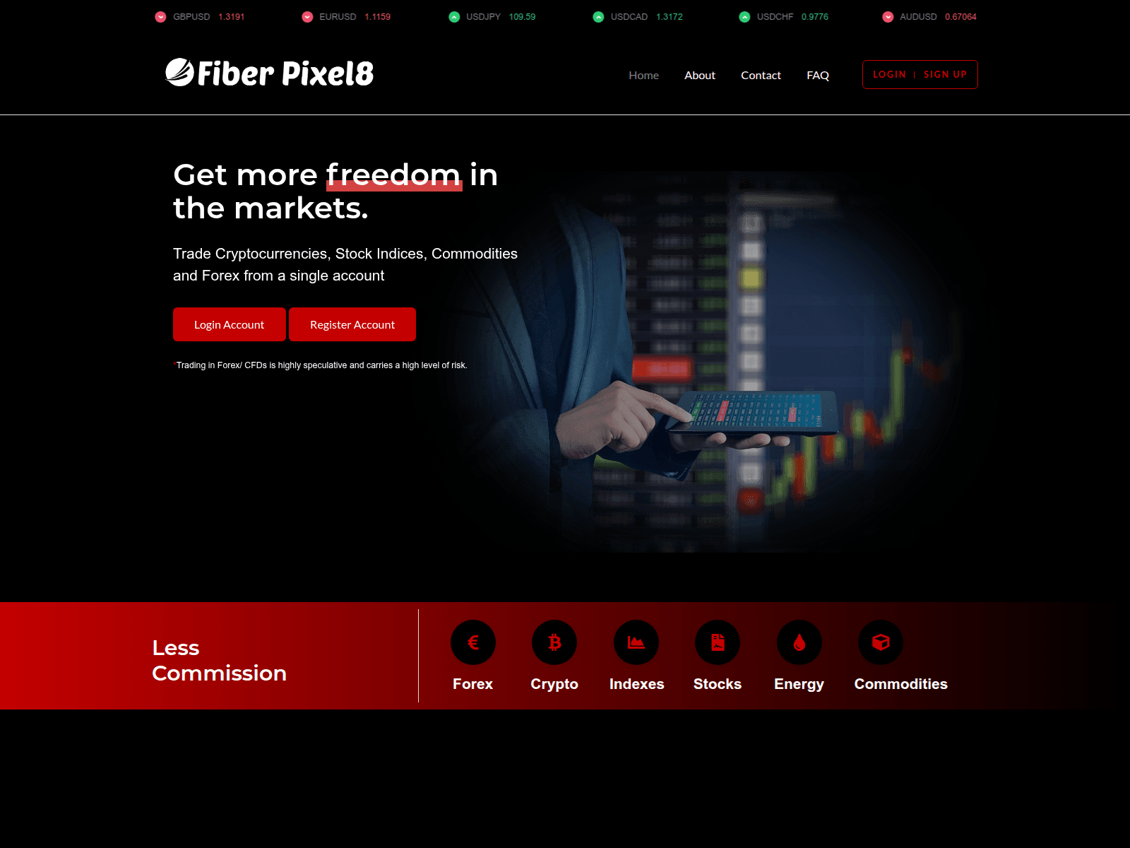 Screenshot of acc.fiberpixel8.com