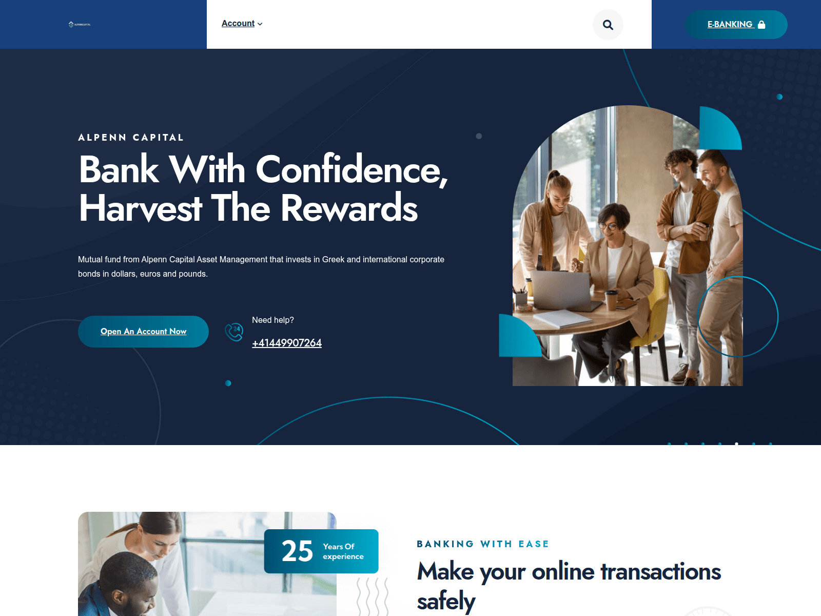 Screenshot of account.alpenncapital.com