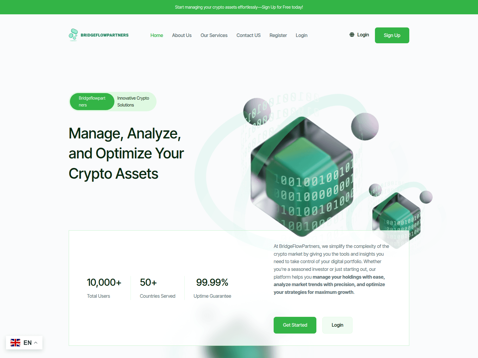 Screenshot of bridgeflowpartners.com