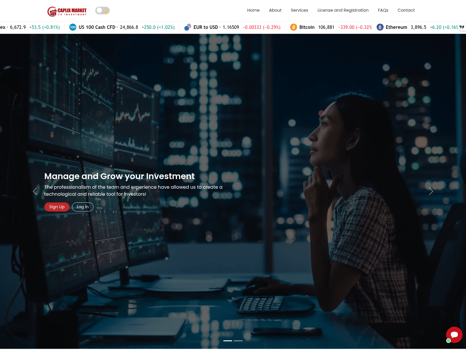 Screenshot of caplixmarket.com
