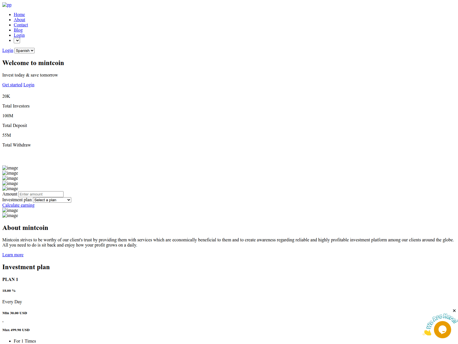 Screenshot of bitmine.moon-pays.com