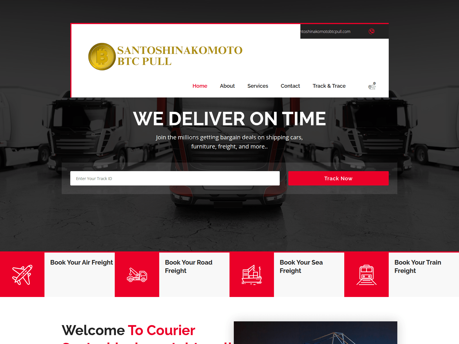 Screenshot of courier.santoshinakomotobtcpull.com