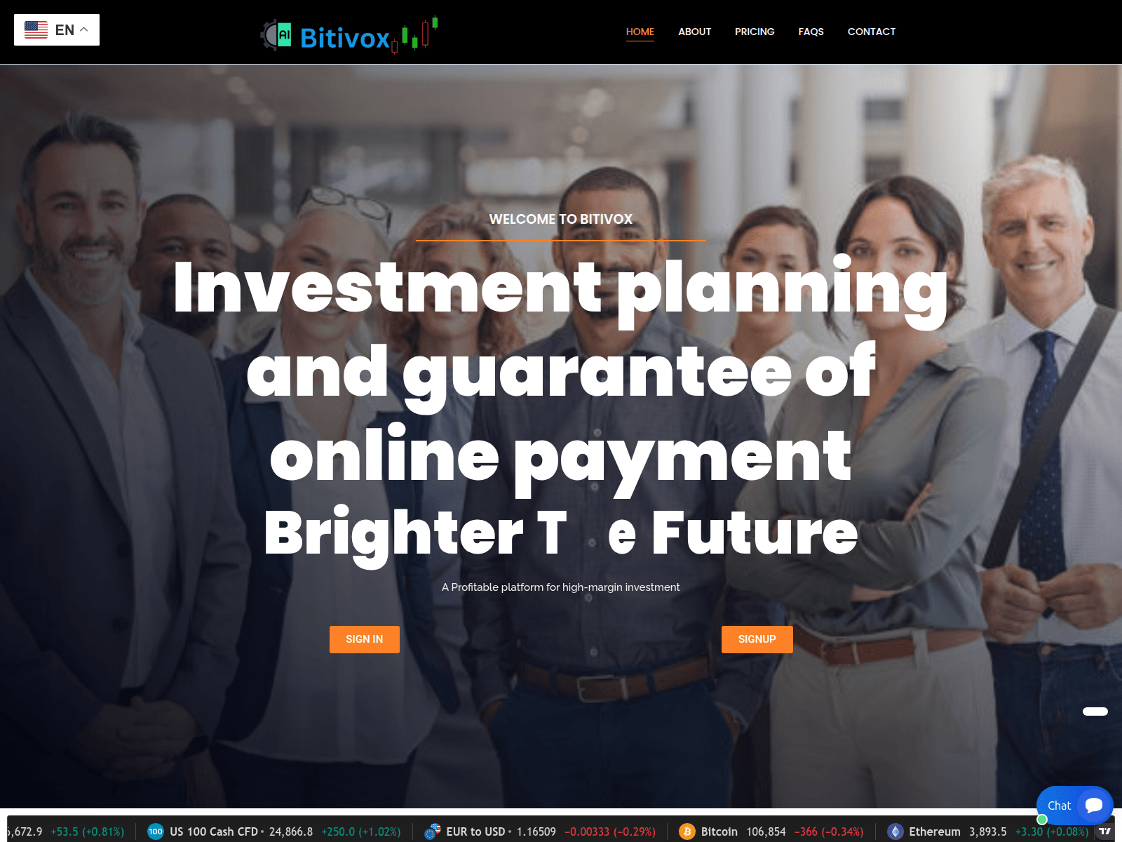 Screenshot of bitivox.com