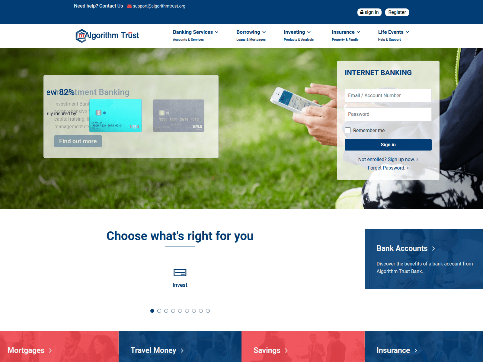 Screenshot of algorithmtrust.org