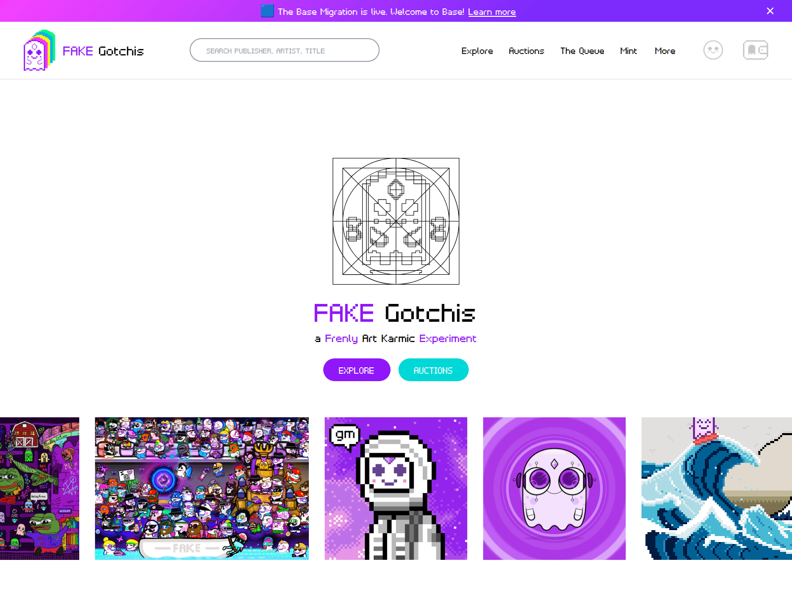 Screenshot of www.fakegotchis.com