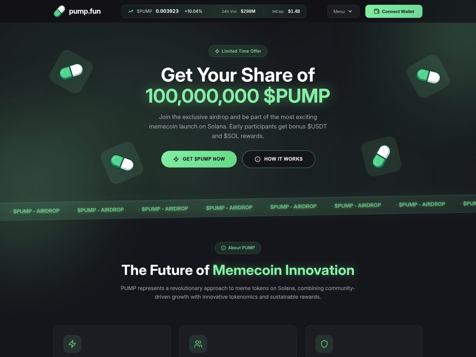 Screenshot of promotion-pump.fun