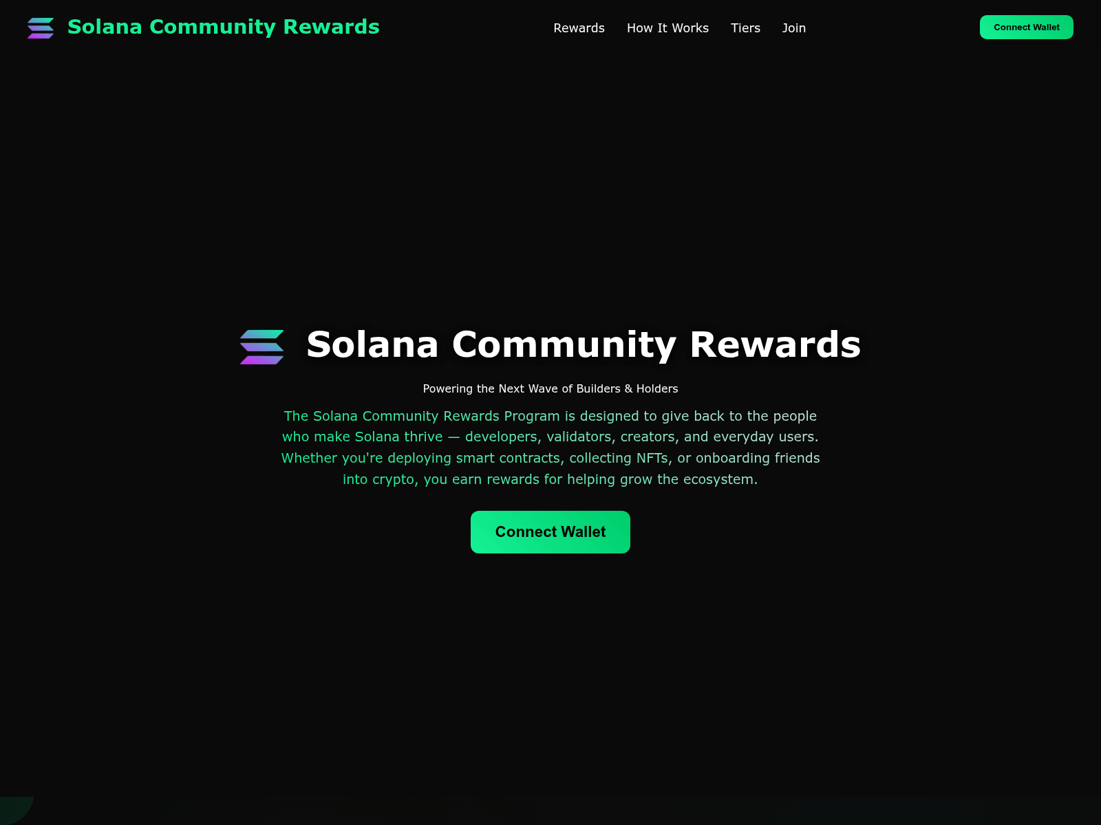 Screenshot of solana.solrewards.online