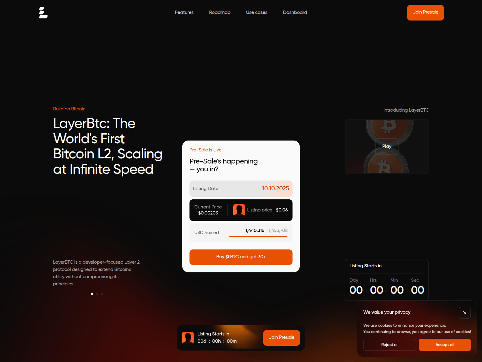 Screenshot of layerbtclaim.pages.dev