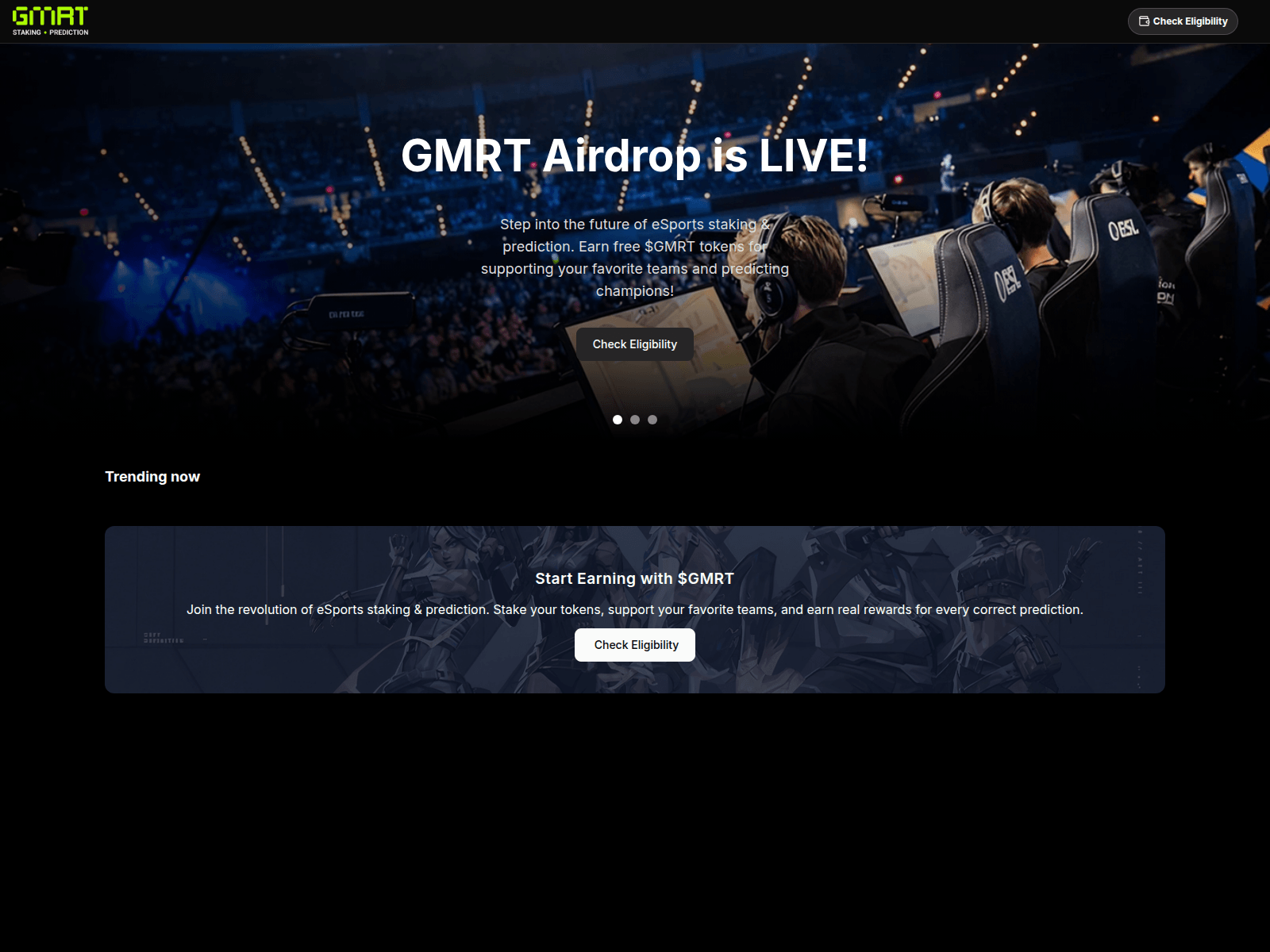 Screenshot of airdrop-gmrtag.io