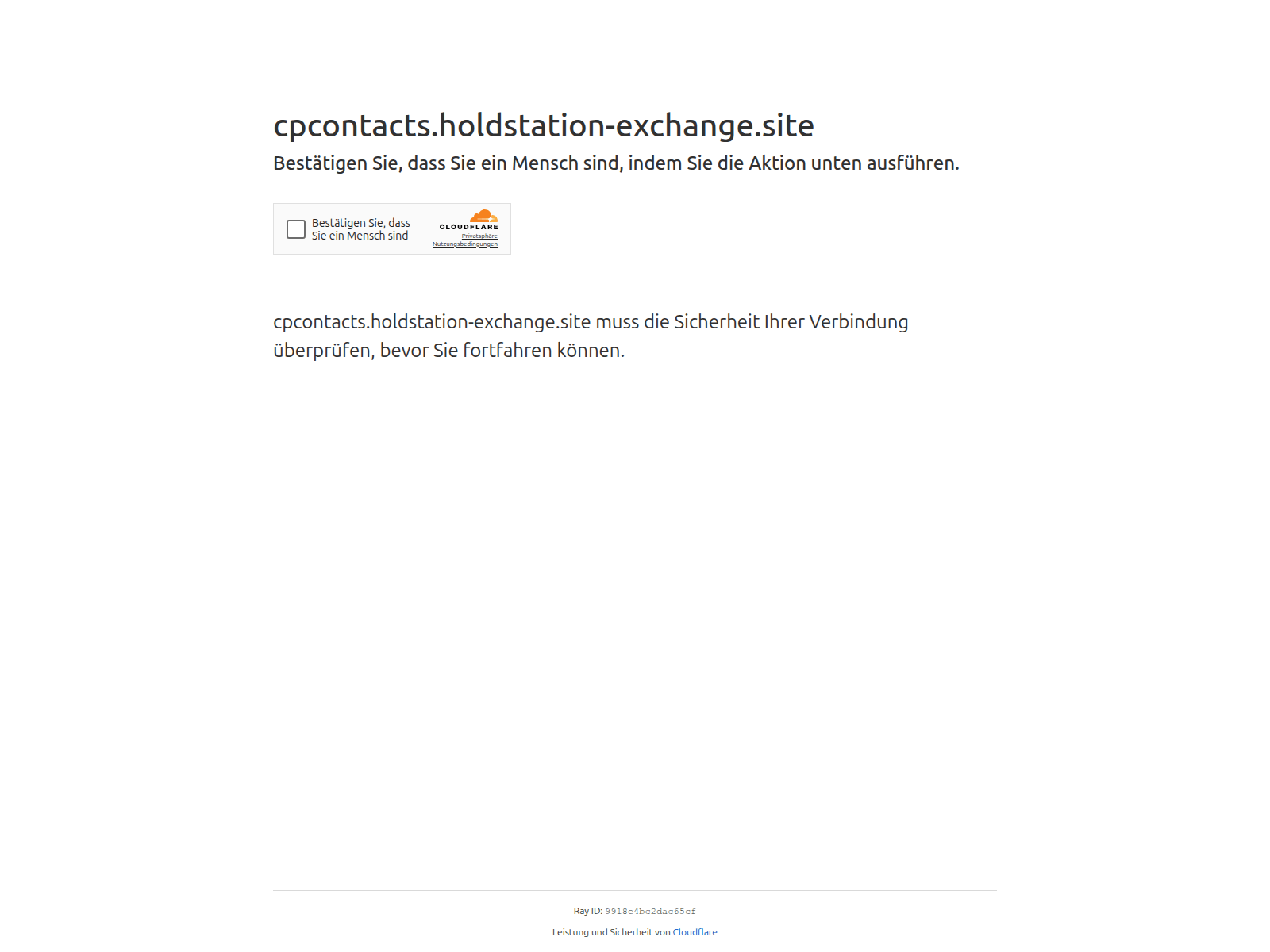 Screenshot of cpcontacts.holdstation-exchange.site