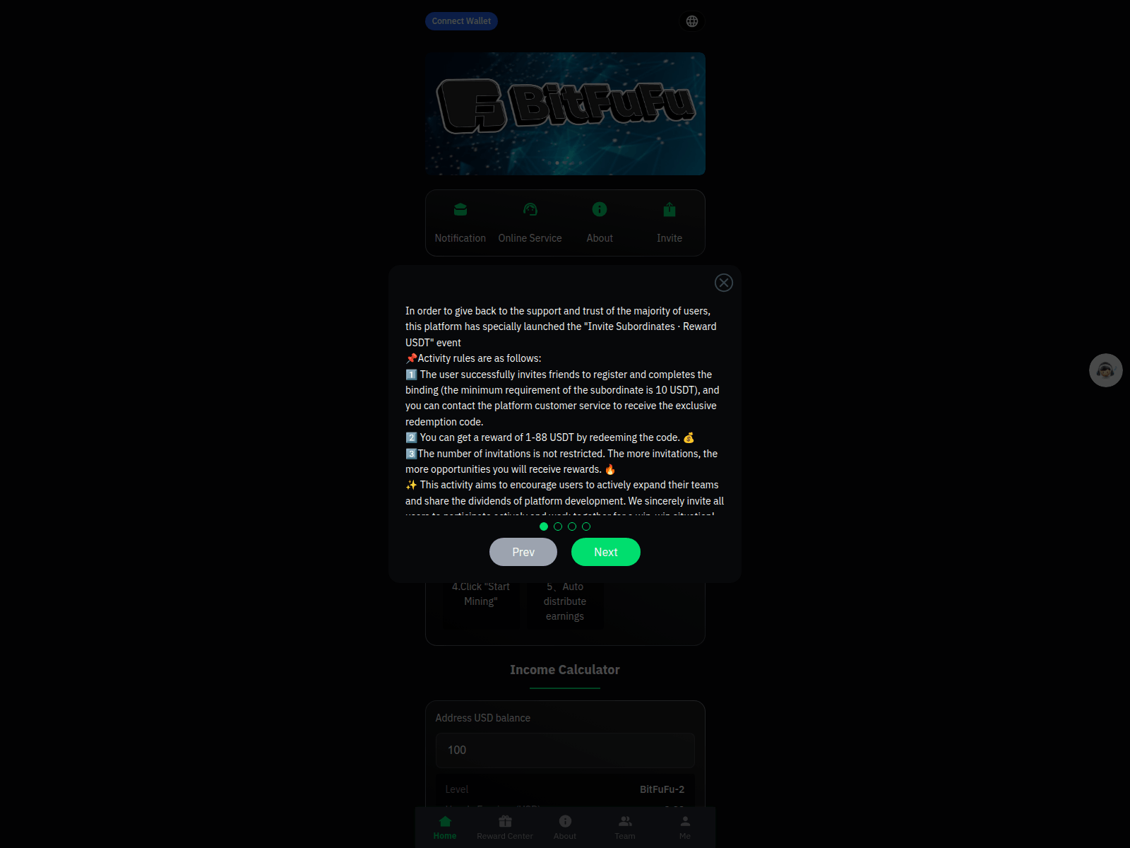 Screenshot of mybitfufu.com