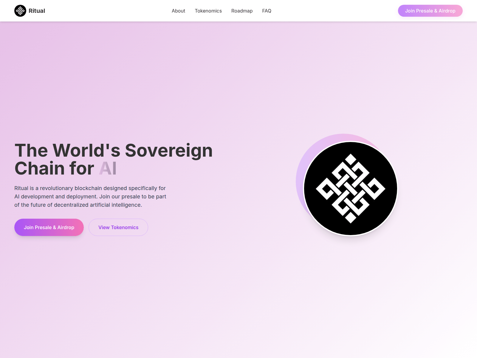 Screenshot of ritualpresale.xyz