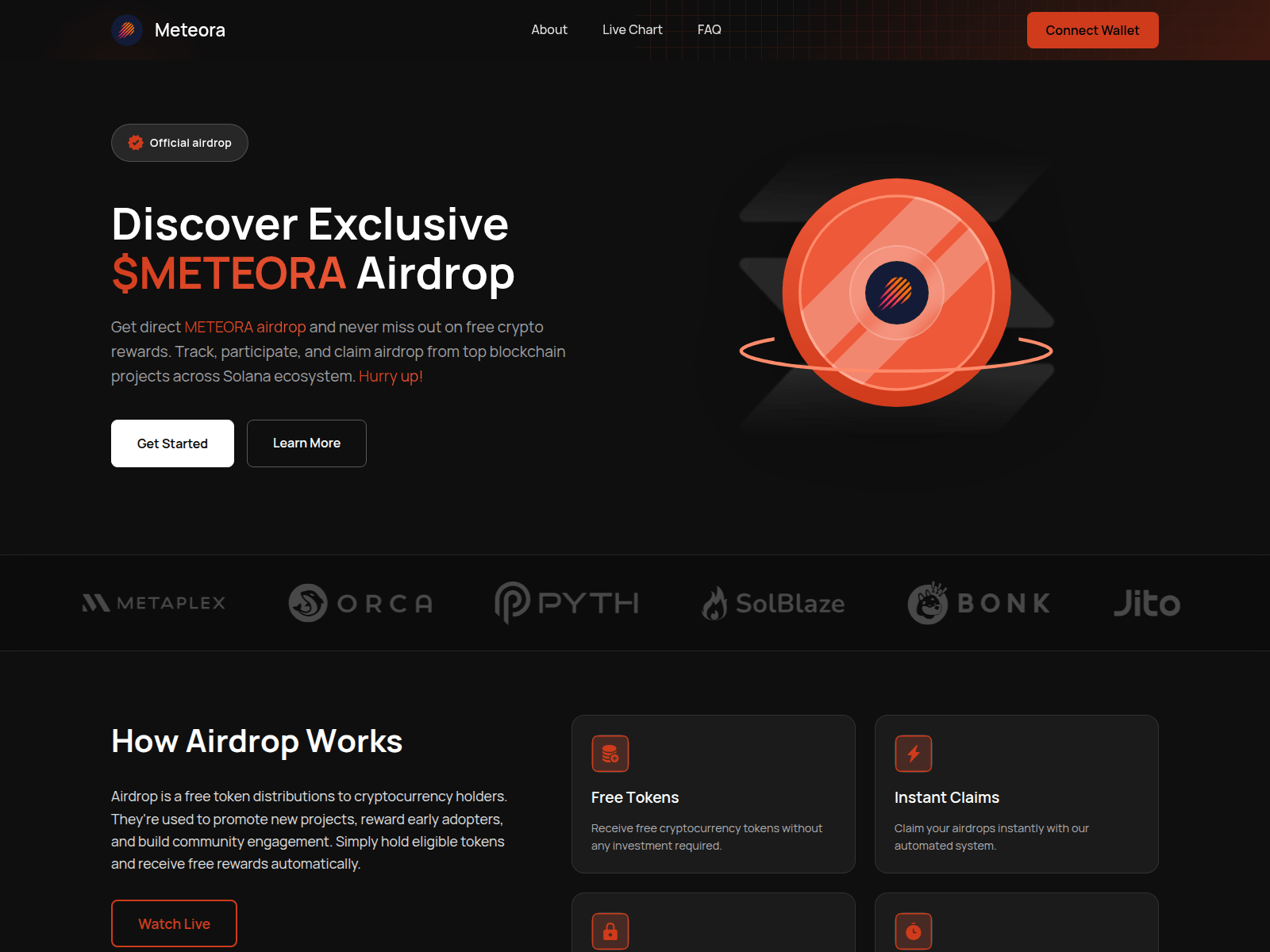 Screenshot of airdrop-meteora.org