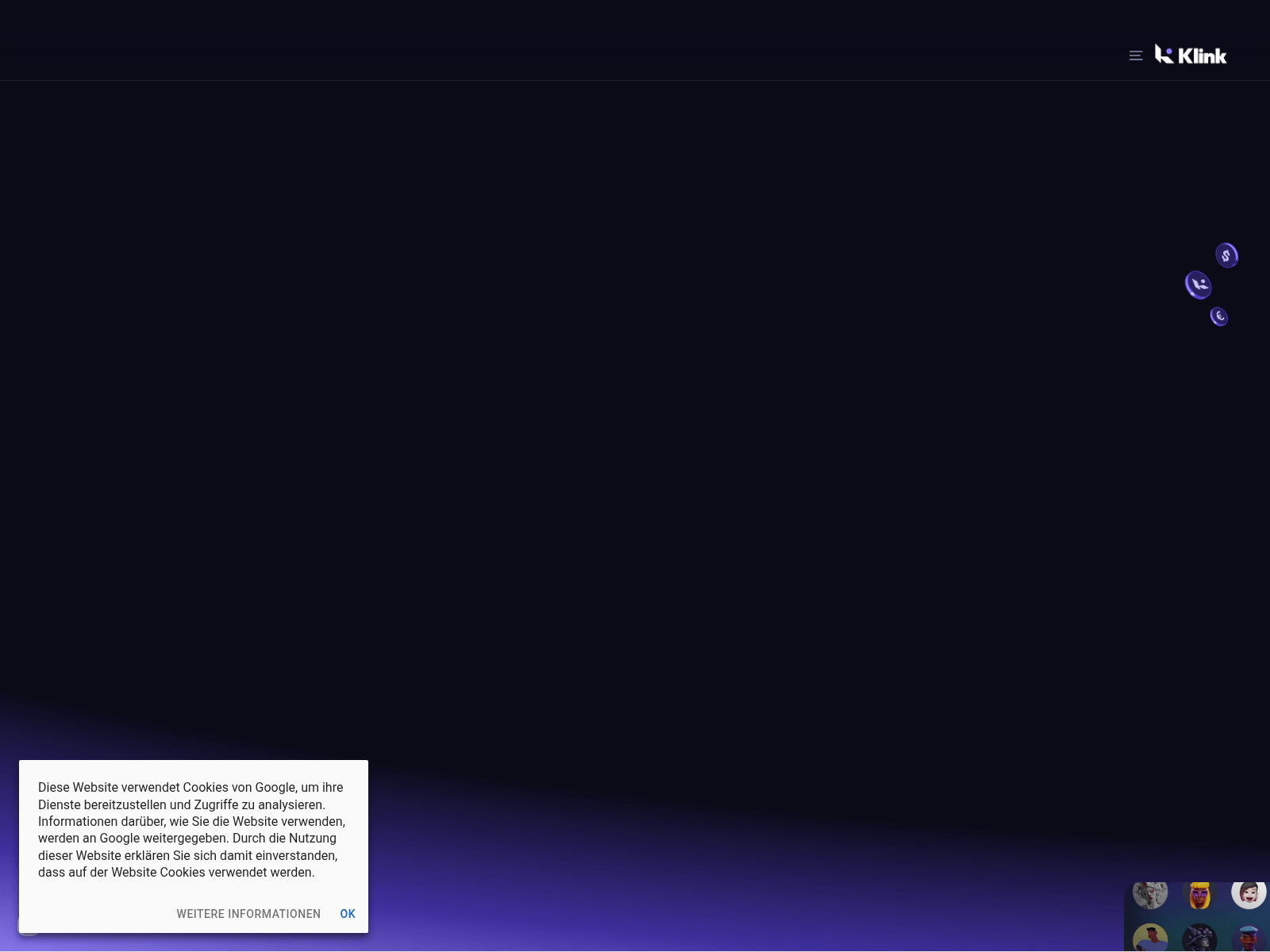 Screenshot of tge-klinkfinances.com