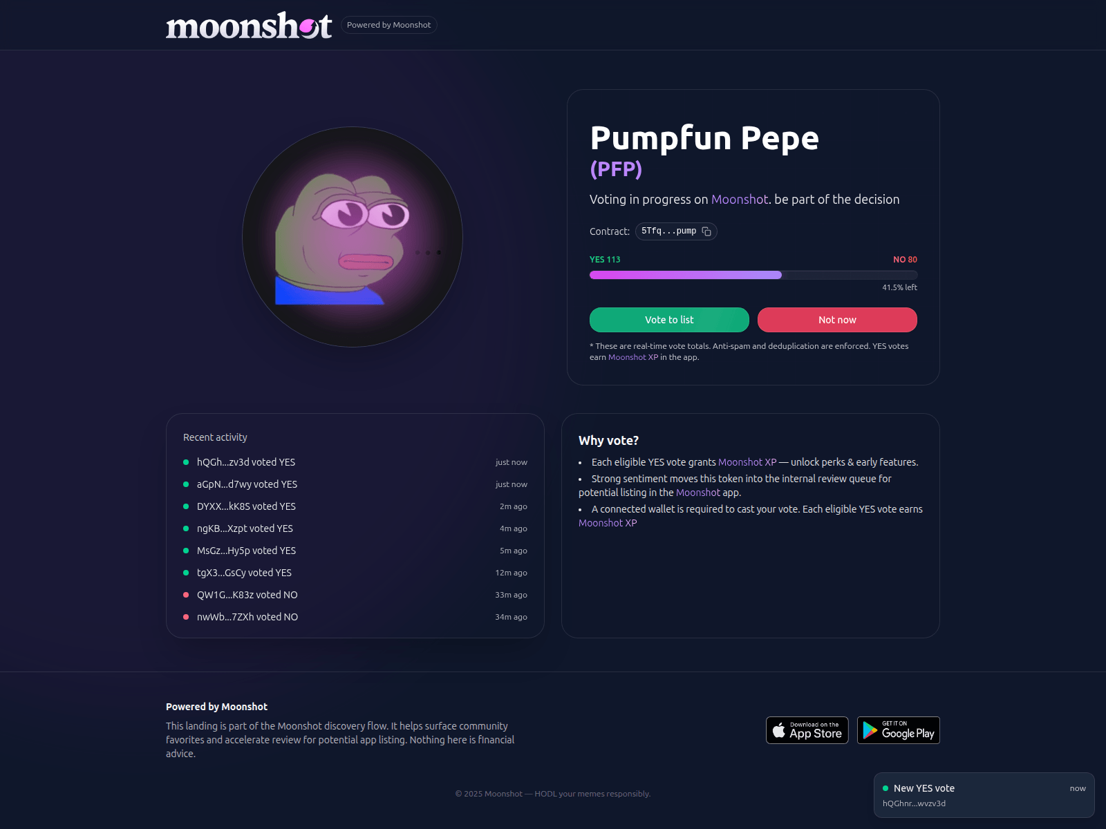 Screenshot of moonshot-trending.xyz