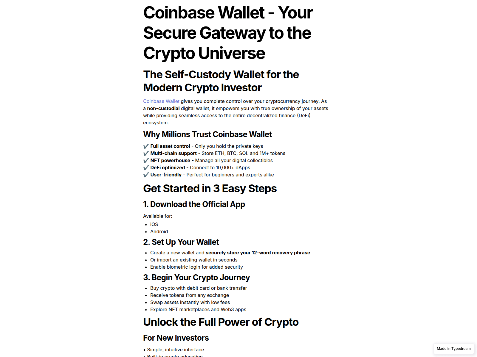Screenshot of en-coinbase-help.typedream.app
