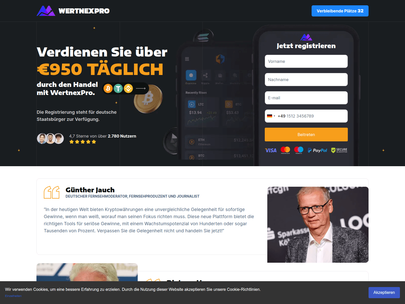 Screenshot of wertnexpro.net