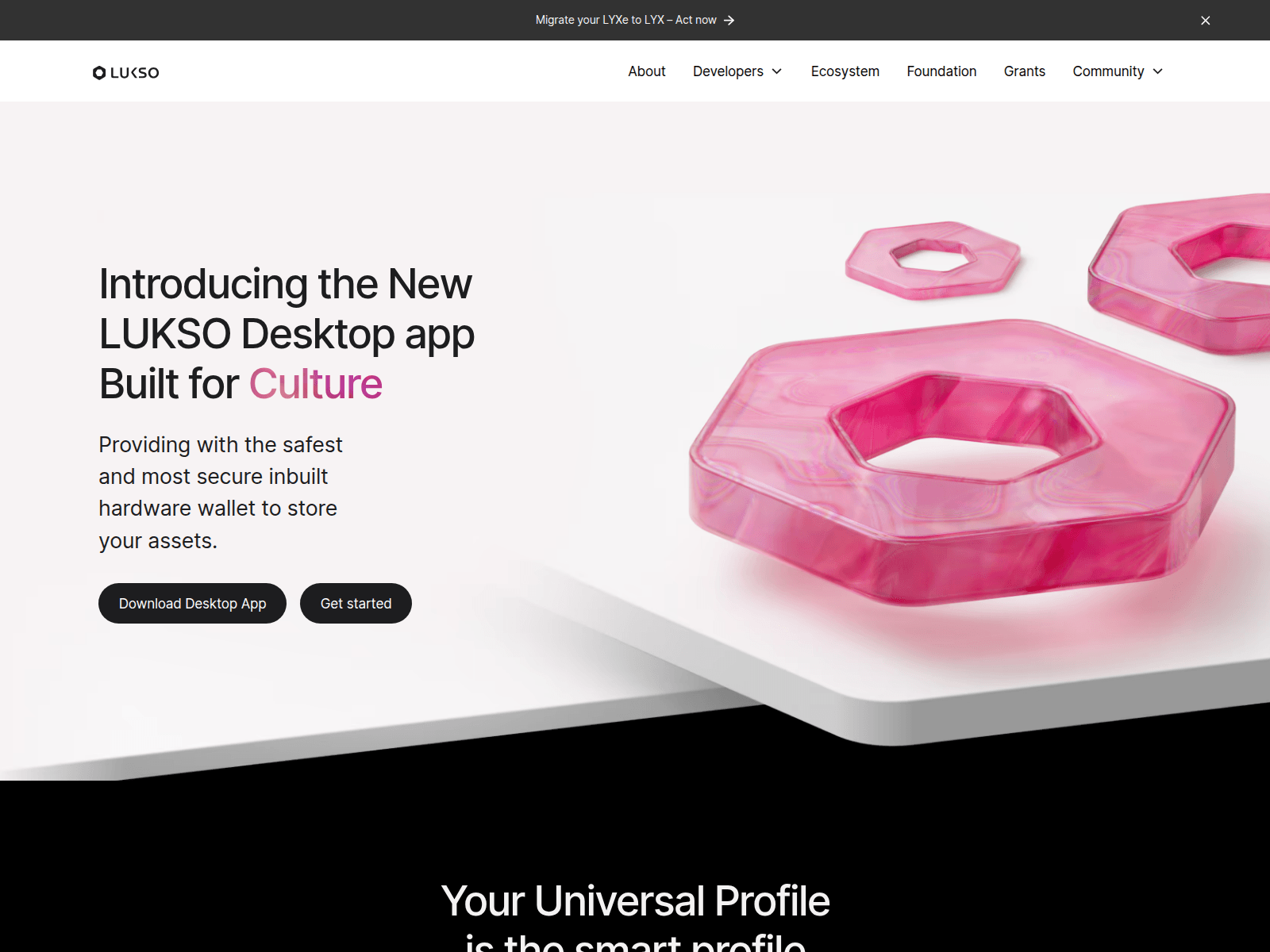 Screenshot of luksodesktop.network