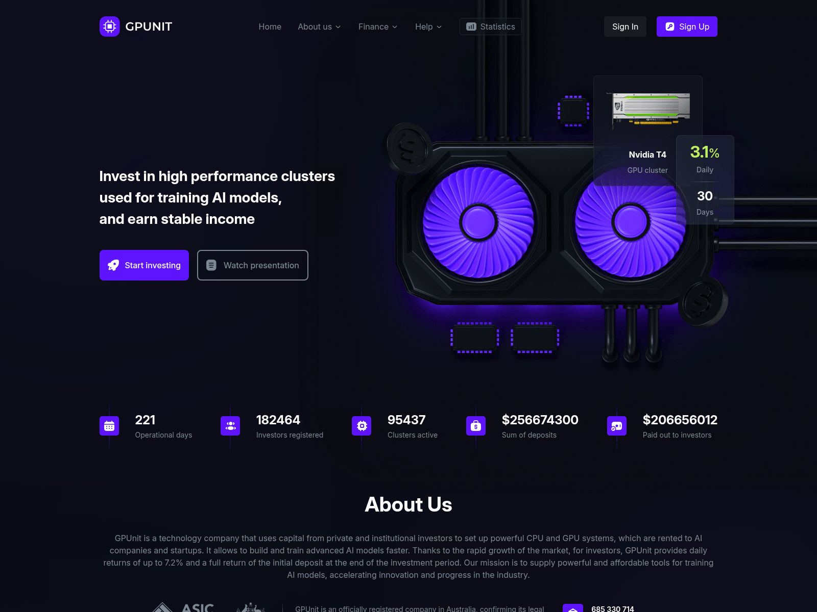 Screenshot of gpunit.org