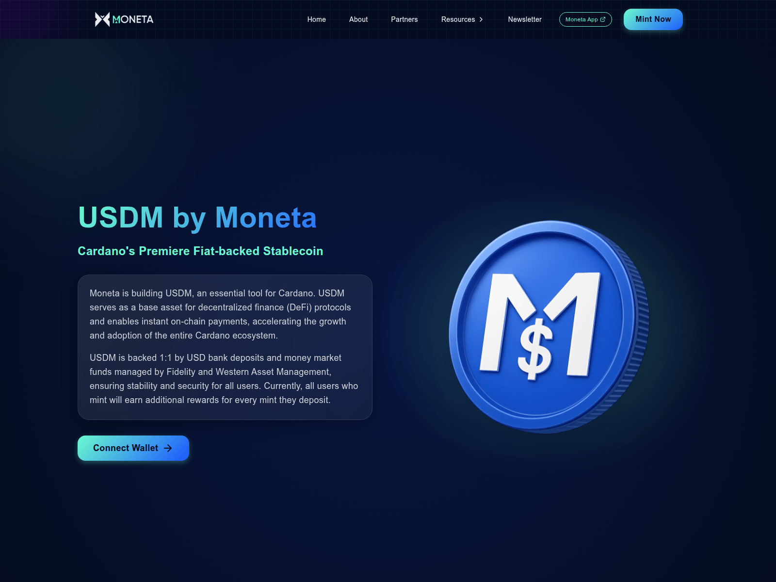 Screenshot of moneta-global.com