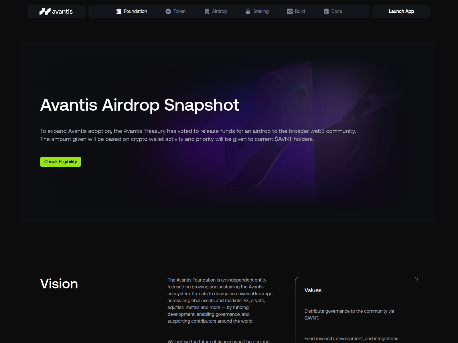 Screenshot of app-avantisfi.com