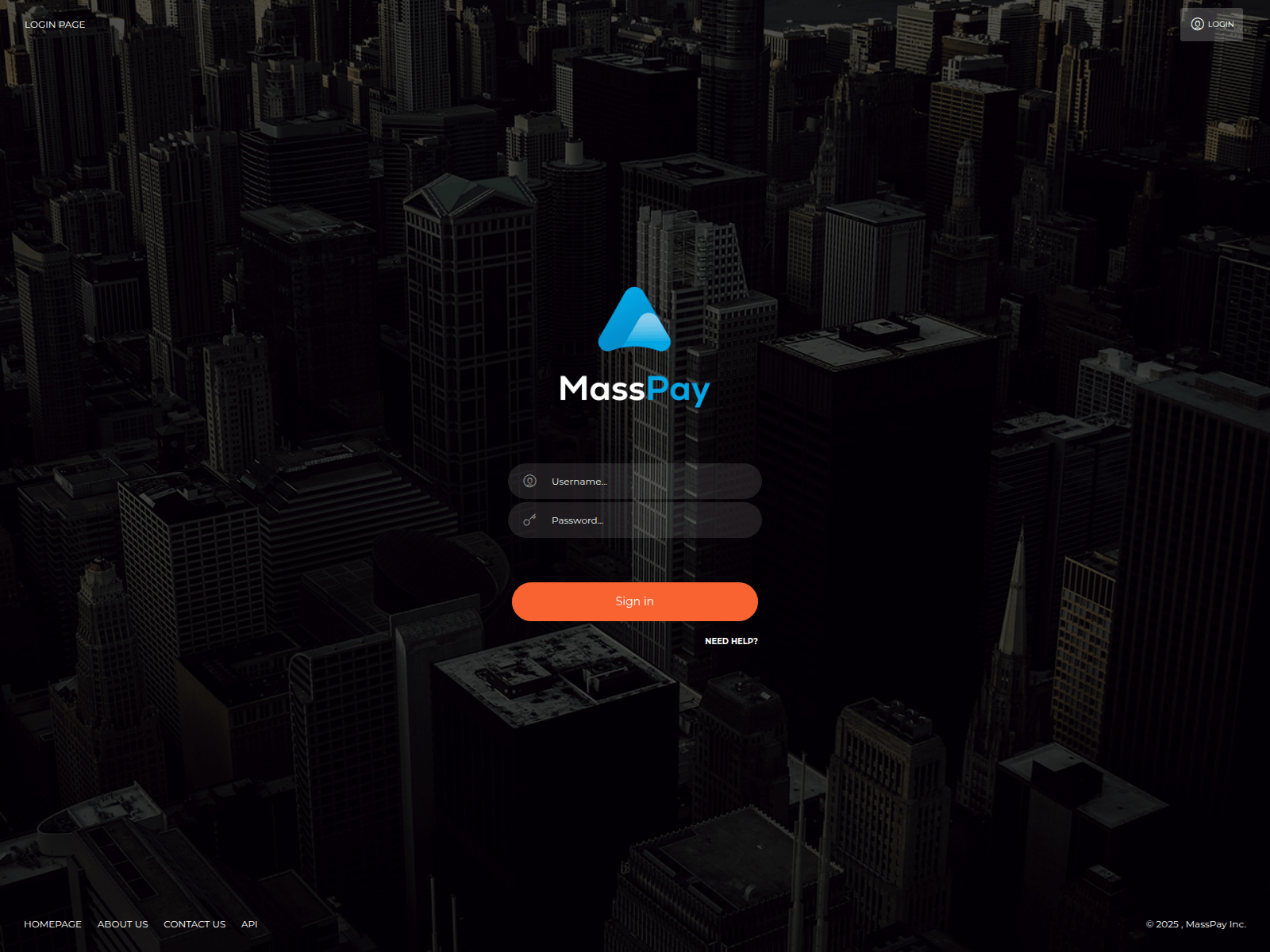 Screenshot of client-masspay.io