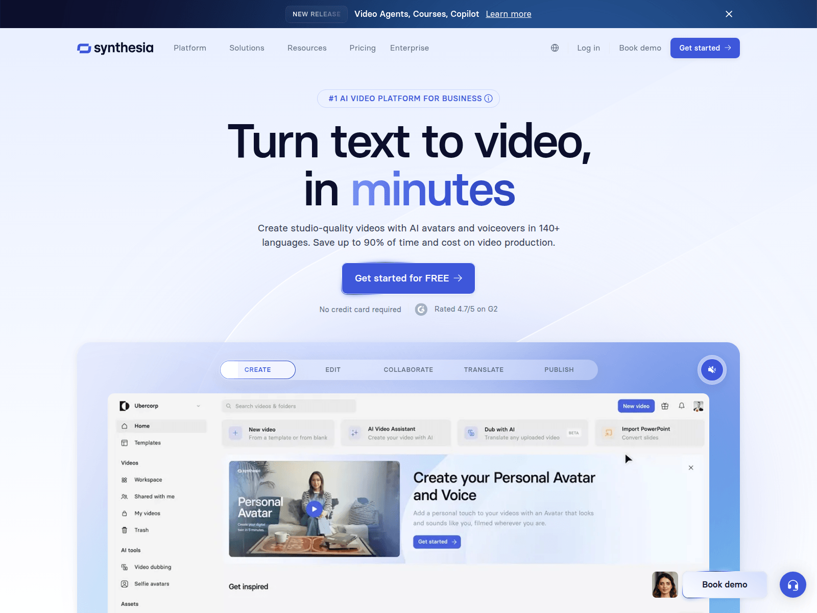 Screenshot of aisynthesia.org