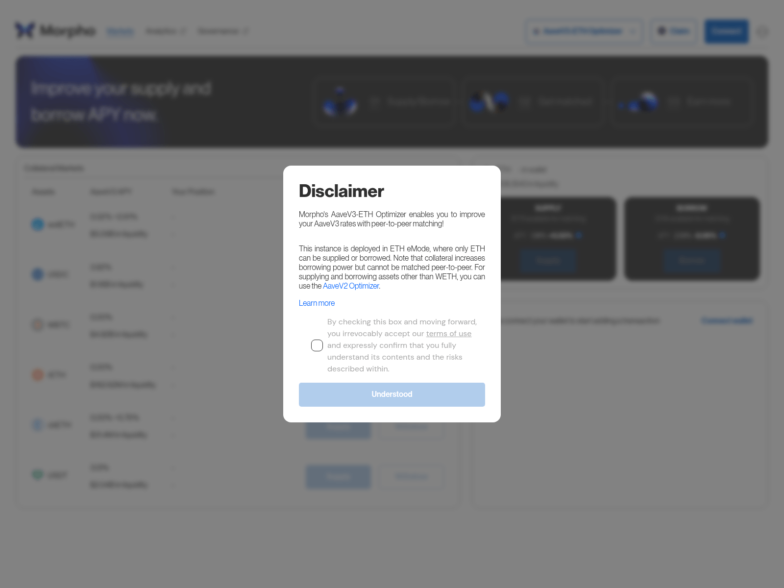 Screenshot of deploy-preview-1431--morpho-aave-v3.netlify.app