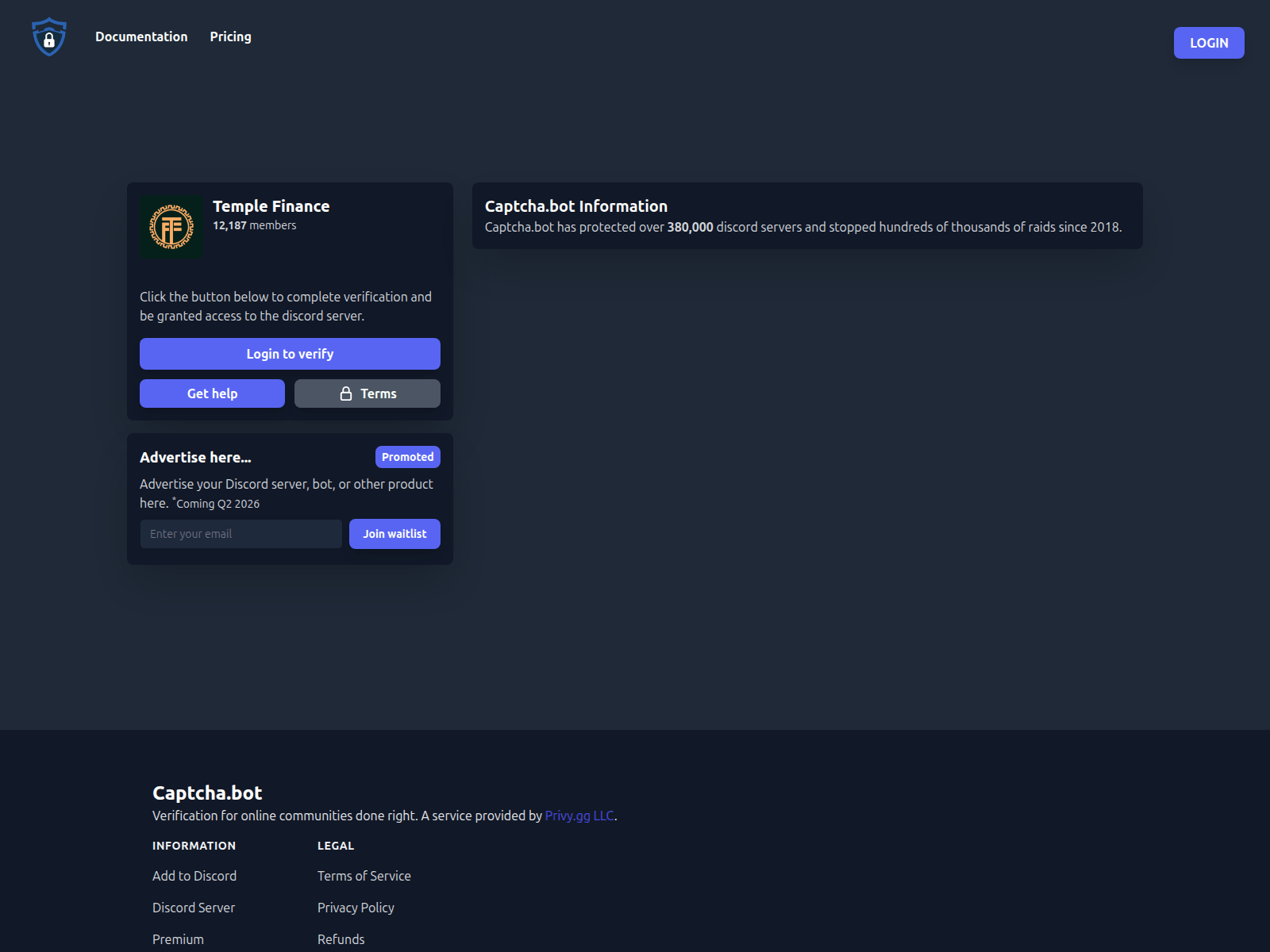 Screenshot of chaptca.bot
