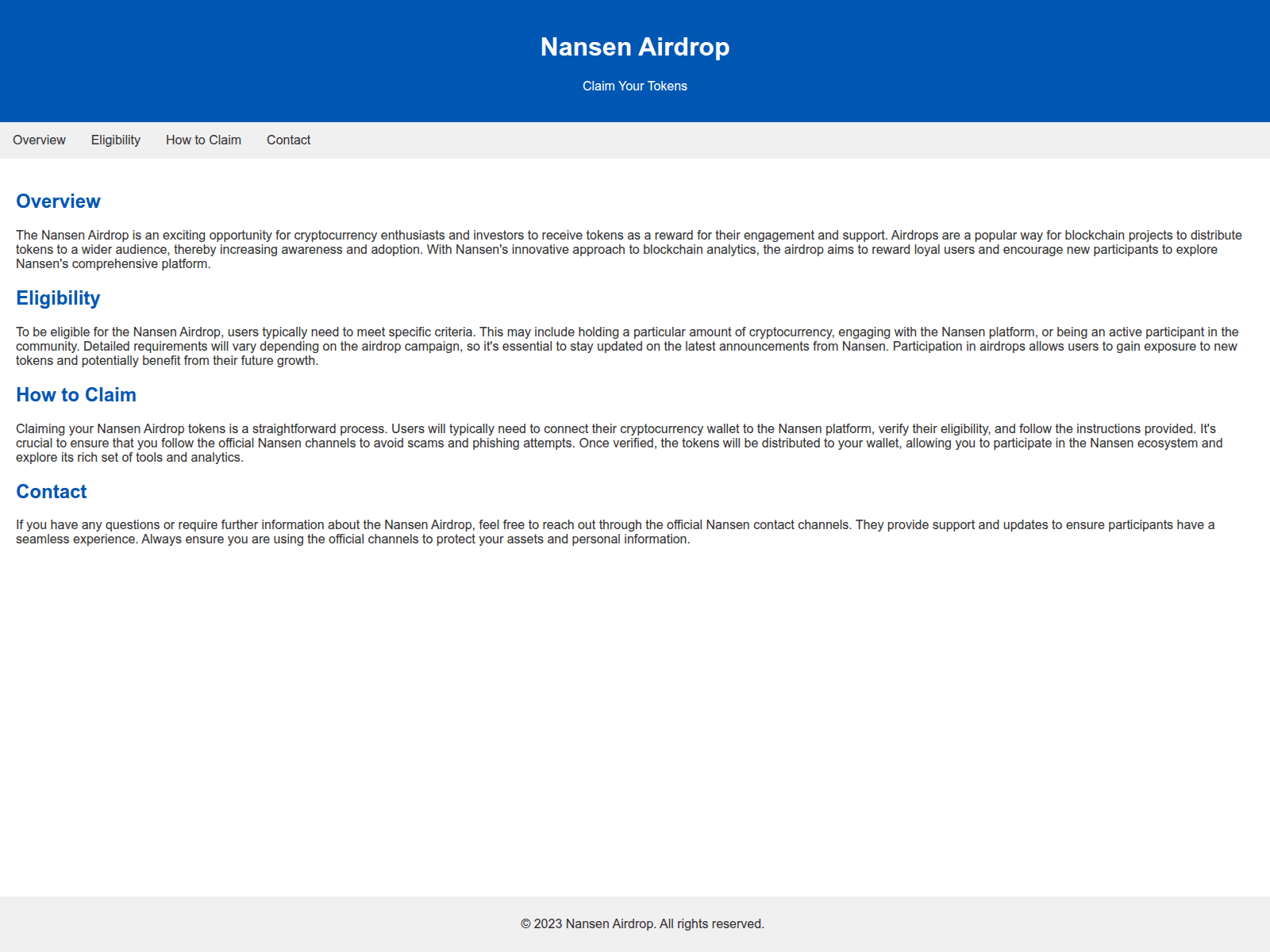 Screenshot of airdropnansen.live