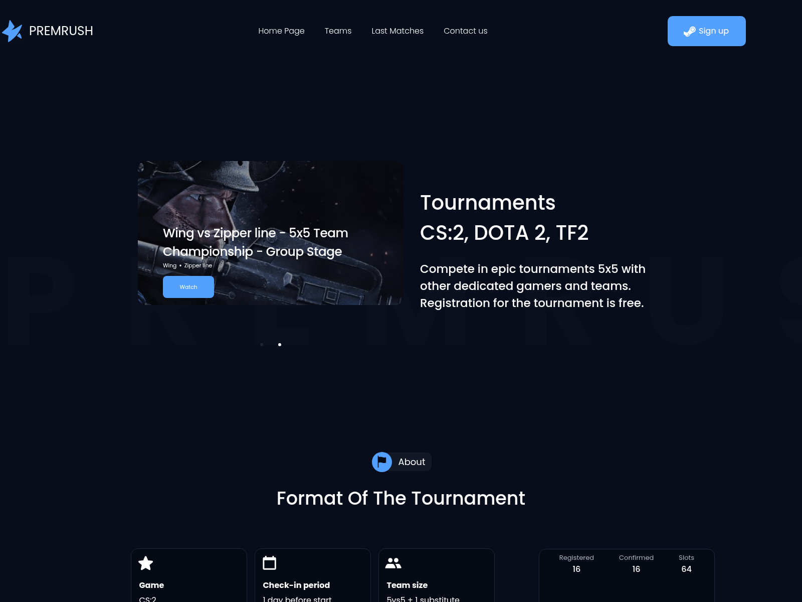 Forensic screenshot of premrush.com