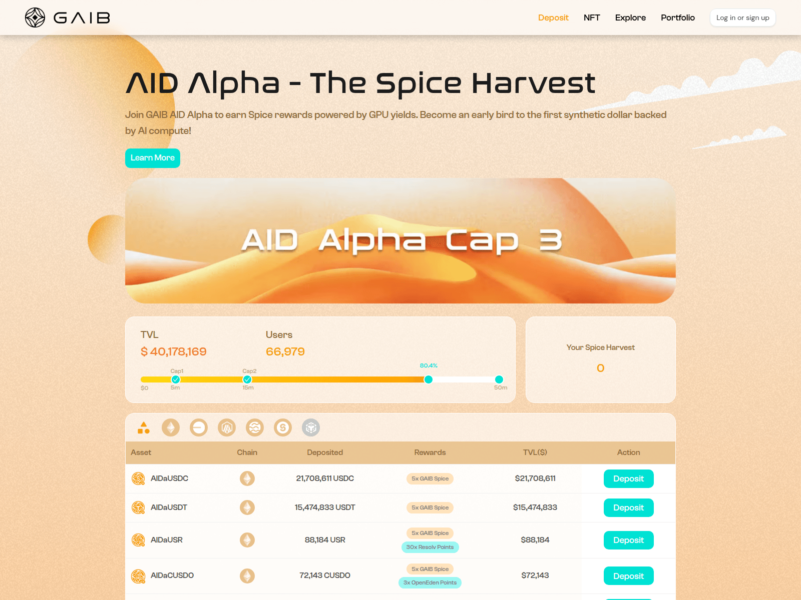 Screenshot of aid.gaib.io