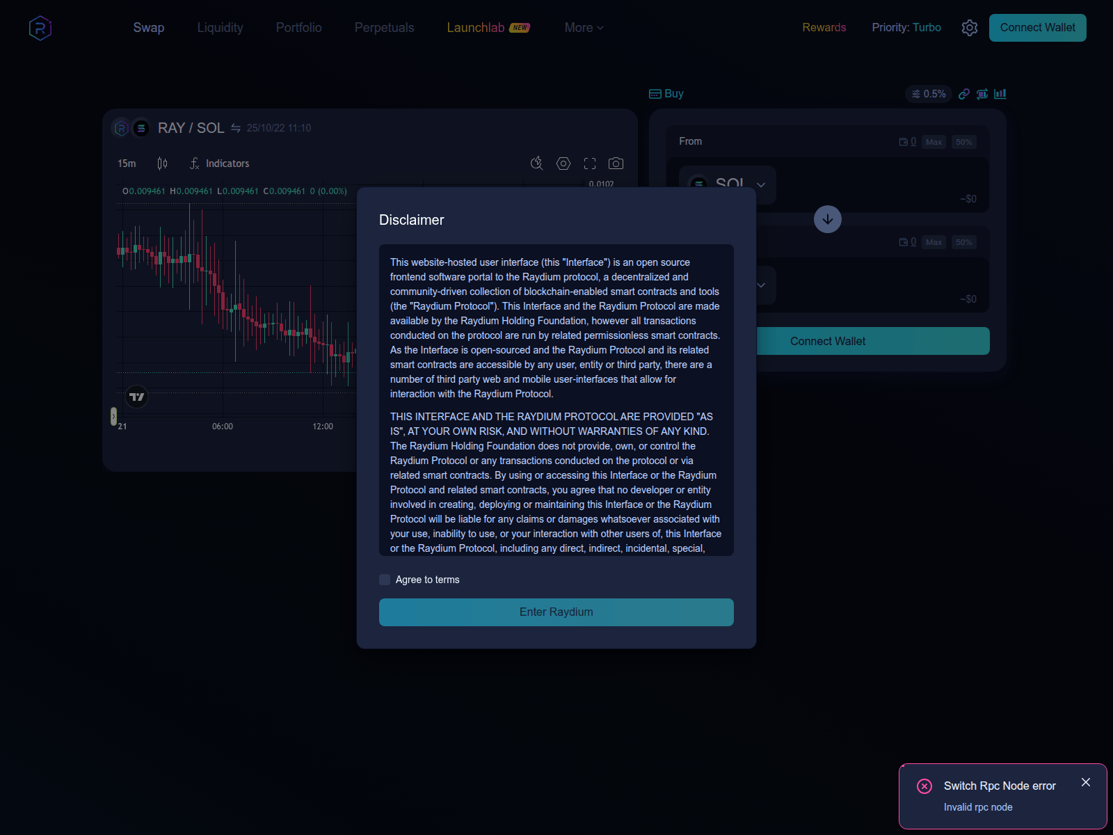 Screenshot of app-raydium-v7.com
