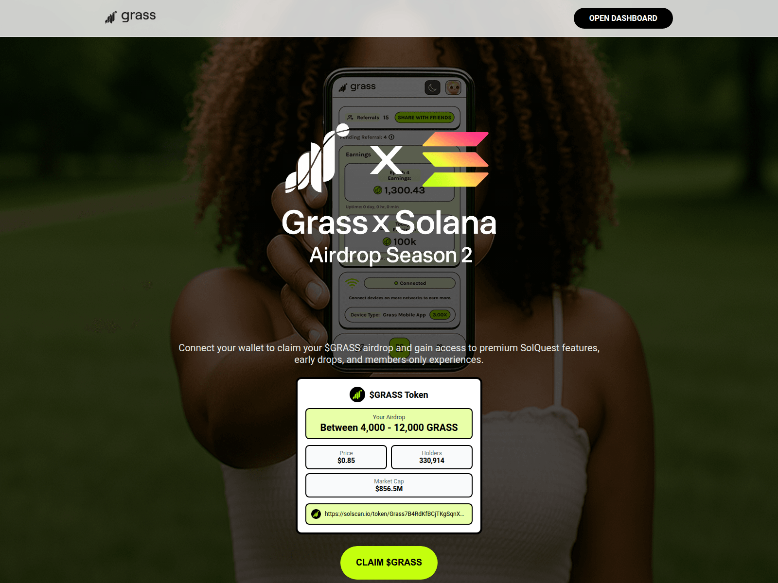 Screenshot of grass-solquest.com