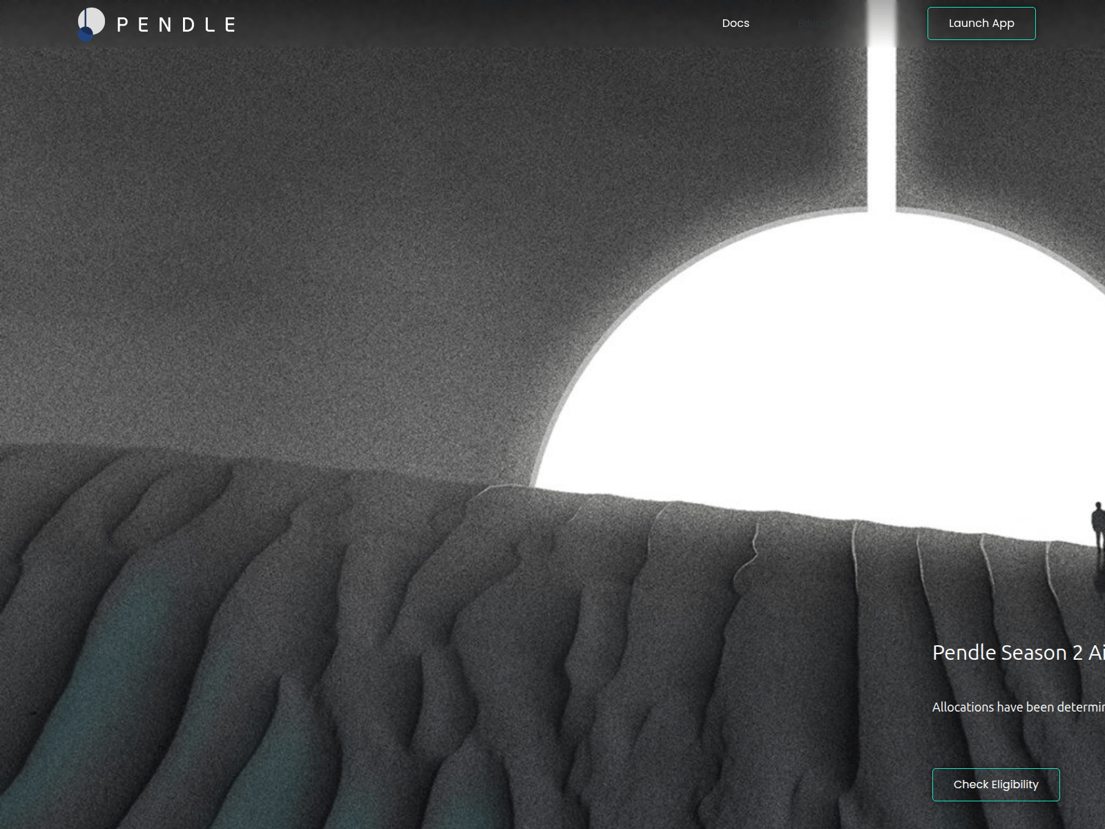 Screenshot of airdrops-pendle.finance
