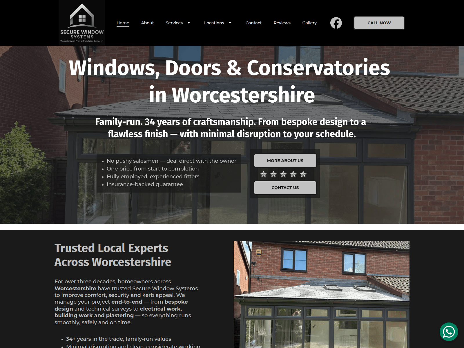 Screenshot of secure-window-systems.com