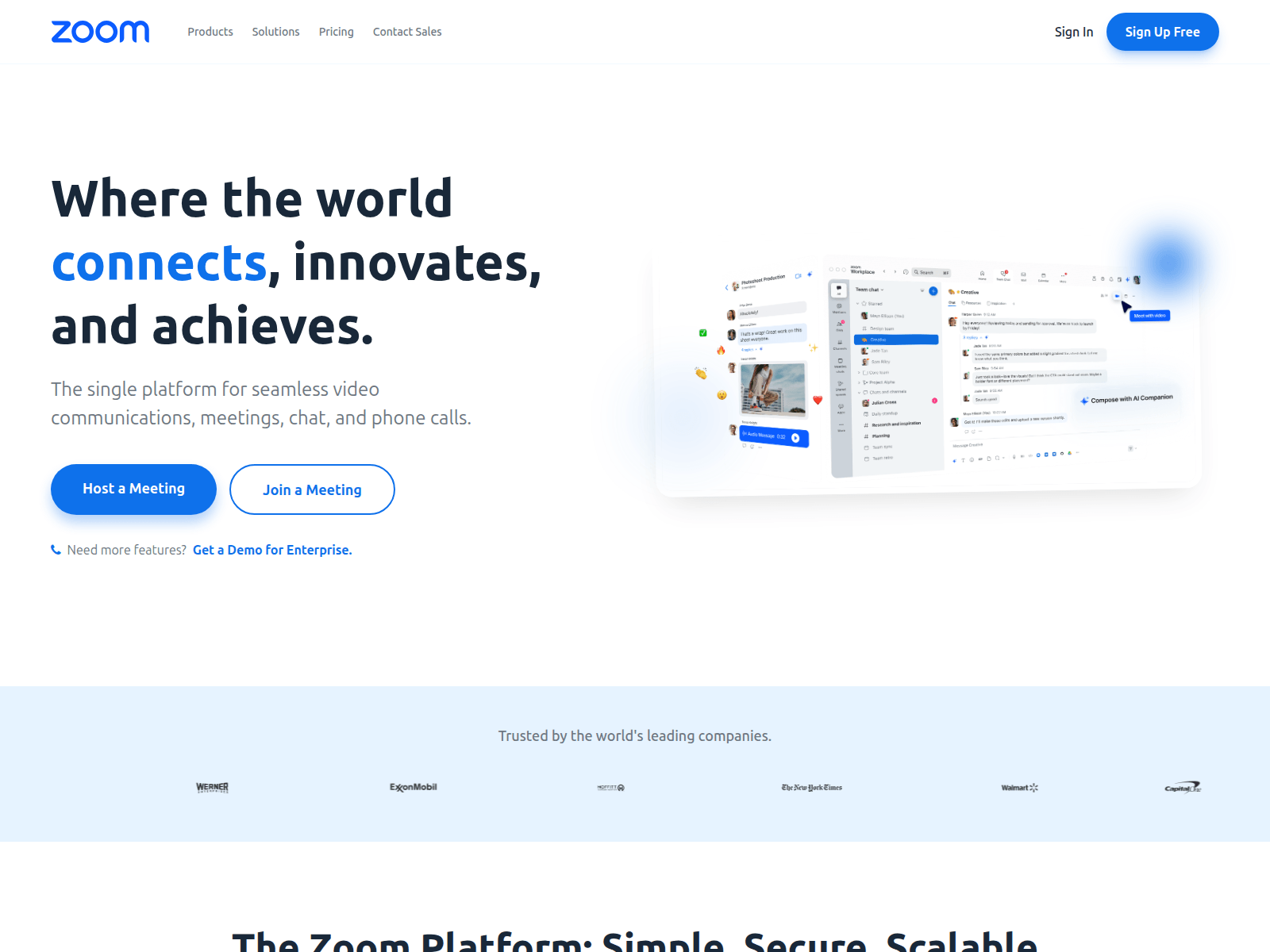Screenshot of zoomeeting.cc