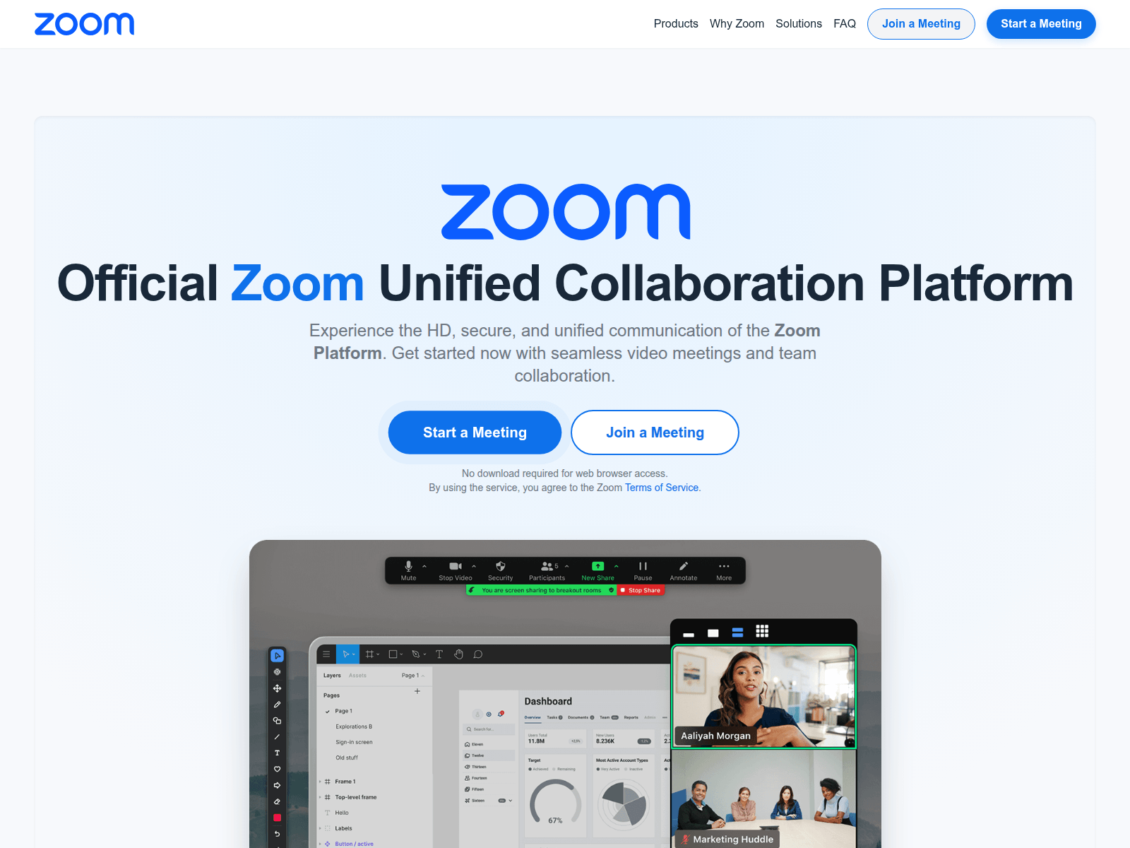 Screenshot of zoomweb.cc