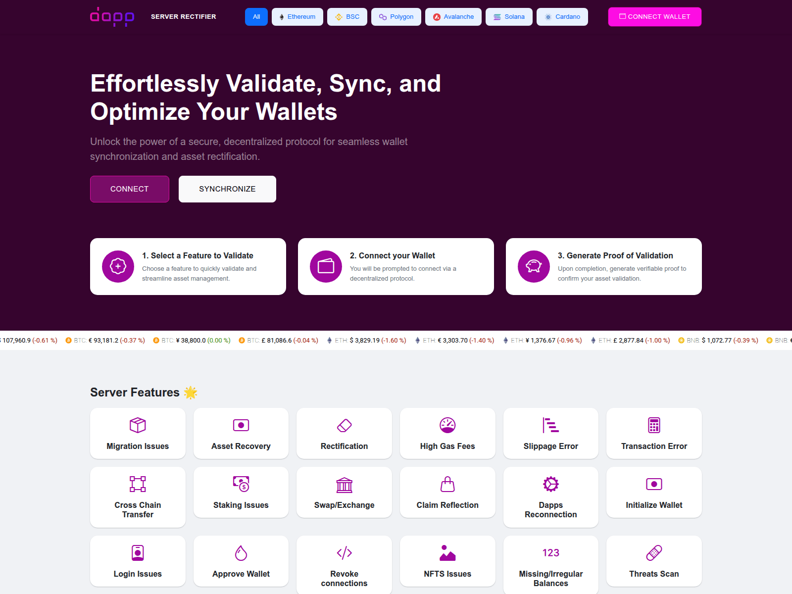 Screenshot of chaindapprotocol.com