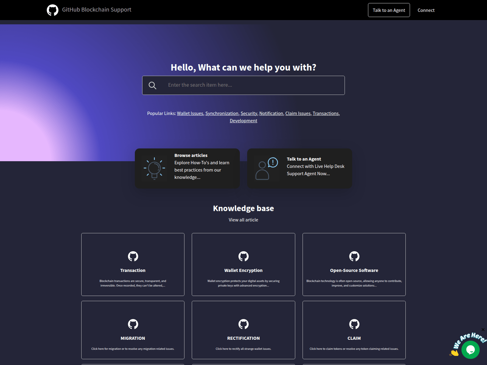 Screenshot of github-cryptoresolve.web.app