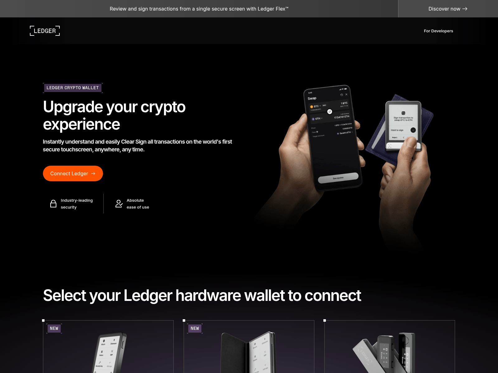 Screenshot of ledgersync.org
