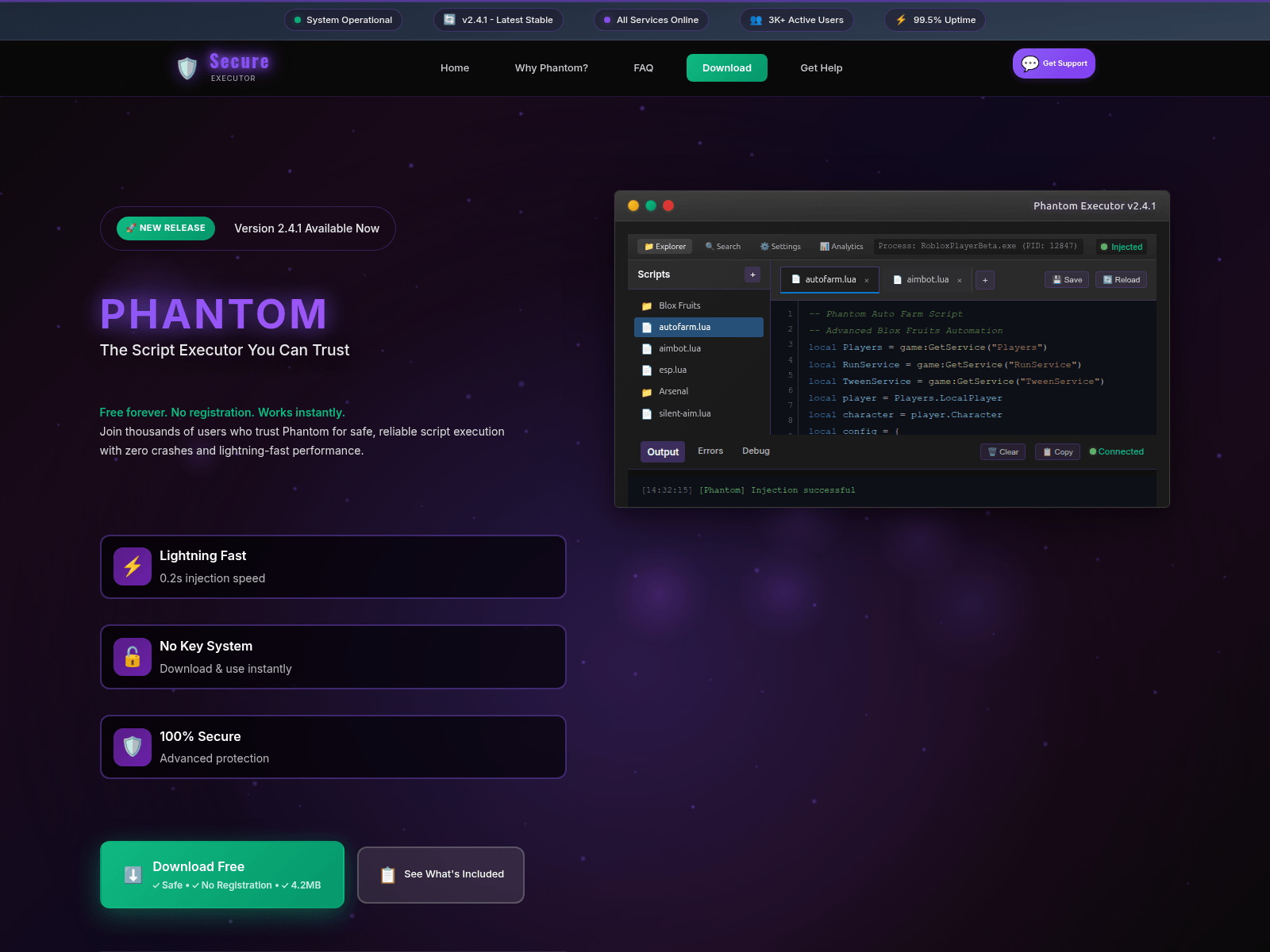 Screenshot of phantomv2.netlify.app