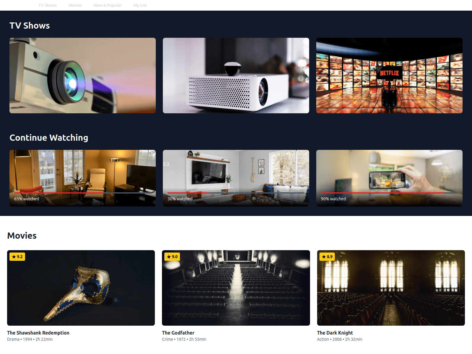Screenshot of netflix-clone-dashd3gi.rollout.site
