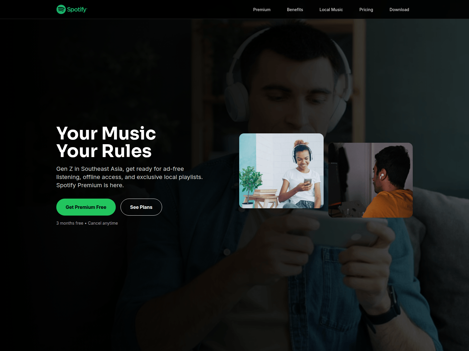 Screenshot of spotify-premium-sow57j.rollout.site