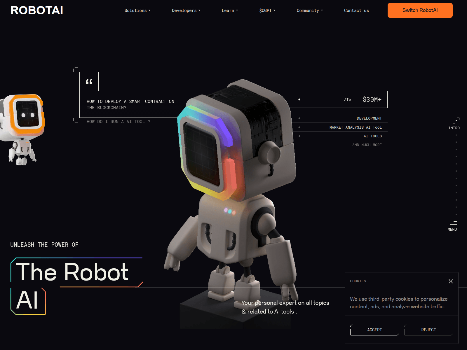 Screenshot of robot-ai-3-d-animated-website-template.vercel.app